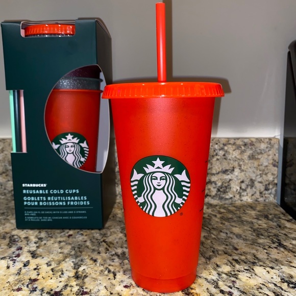 Starbucks Other - Starbucks holiday 2020 red glitter cold cup